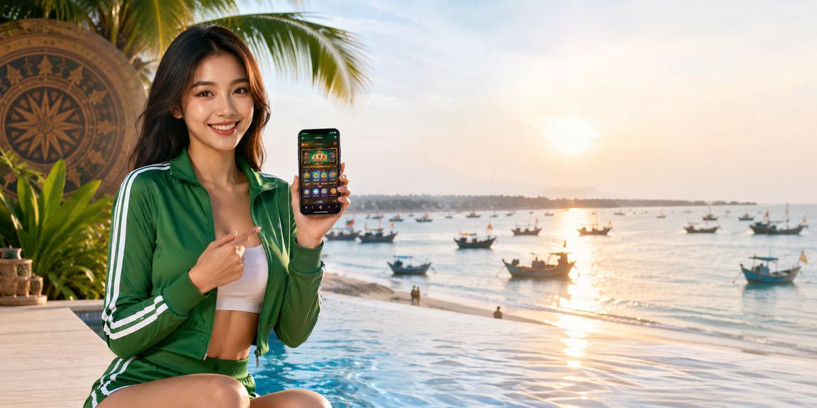 Bờ biển Mũi Né với người dùng đăng ký nhận khuyến mãi trên điện thoại